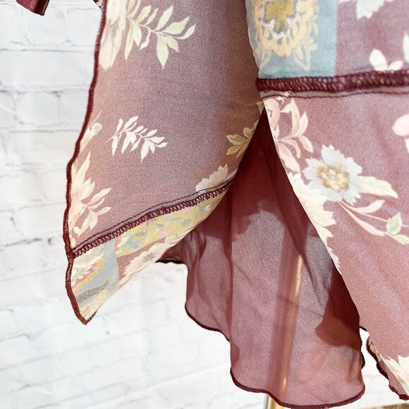 NWT Johnny Was Laurie Pippa Belted Patchwork Mini Dress Women’s S Silk with Slip - Picture 10 of 12